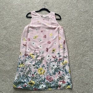 Women’s Loft dress, pink floral, size 12